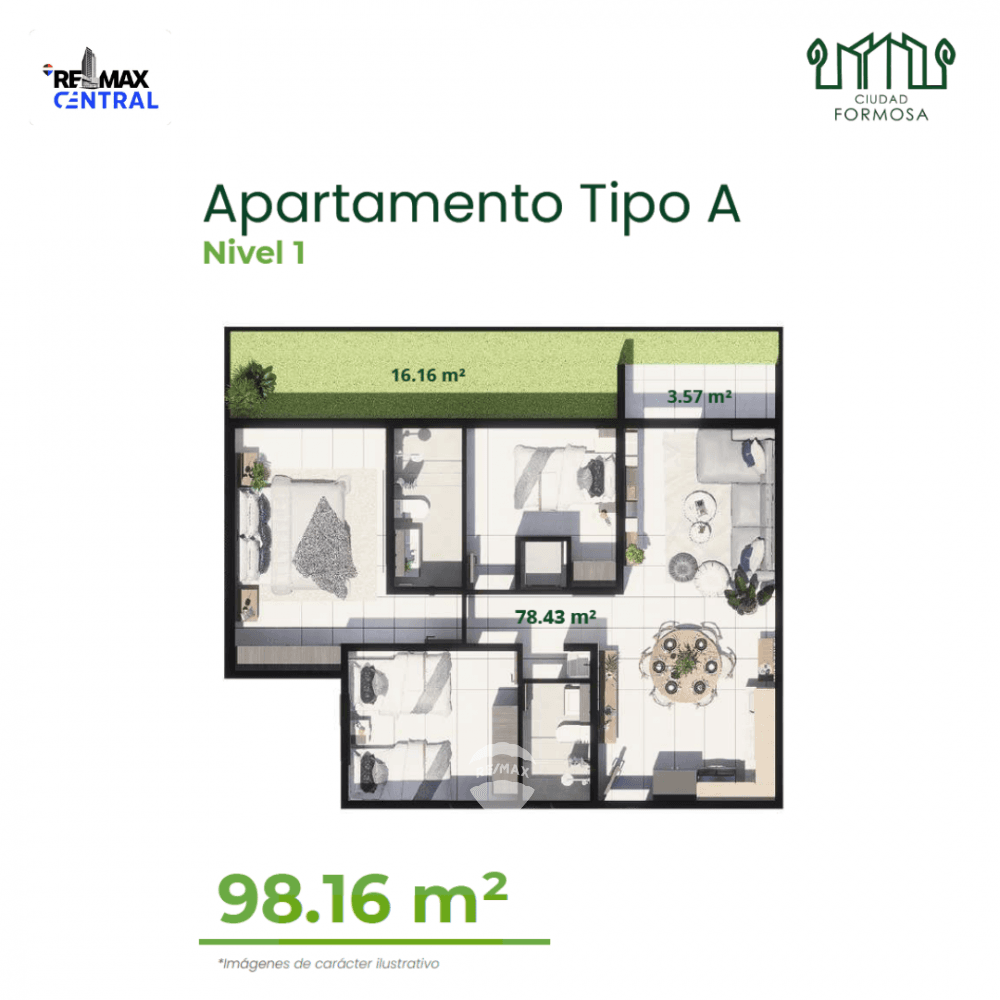 APARTAMENTO EN CIUDAD FORMOSA MODELO A NIVEL 1 — foto 1